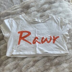 The naked tiger crop tee